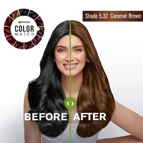 garnier 5.32 caramel brown hair color